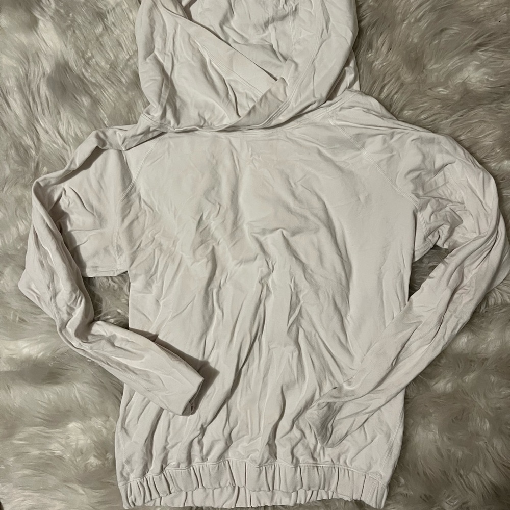 Lightweight white lululemon hoodie